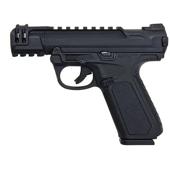 "Alt: Pistolet AAP-01C Action Army Noir compact et redesigné, efficacité optimale"