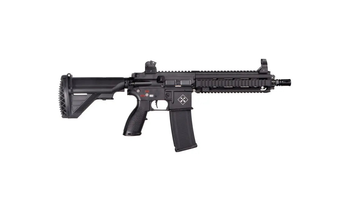 Pack complet d'AEG type 416 SHOGUN ASTER NOIR avec Blow Back Non, Hop Up Oui, poids de 2925g, longueur de 700 à 780mm, fabriqué en métal,