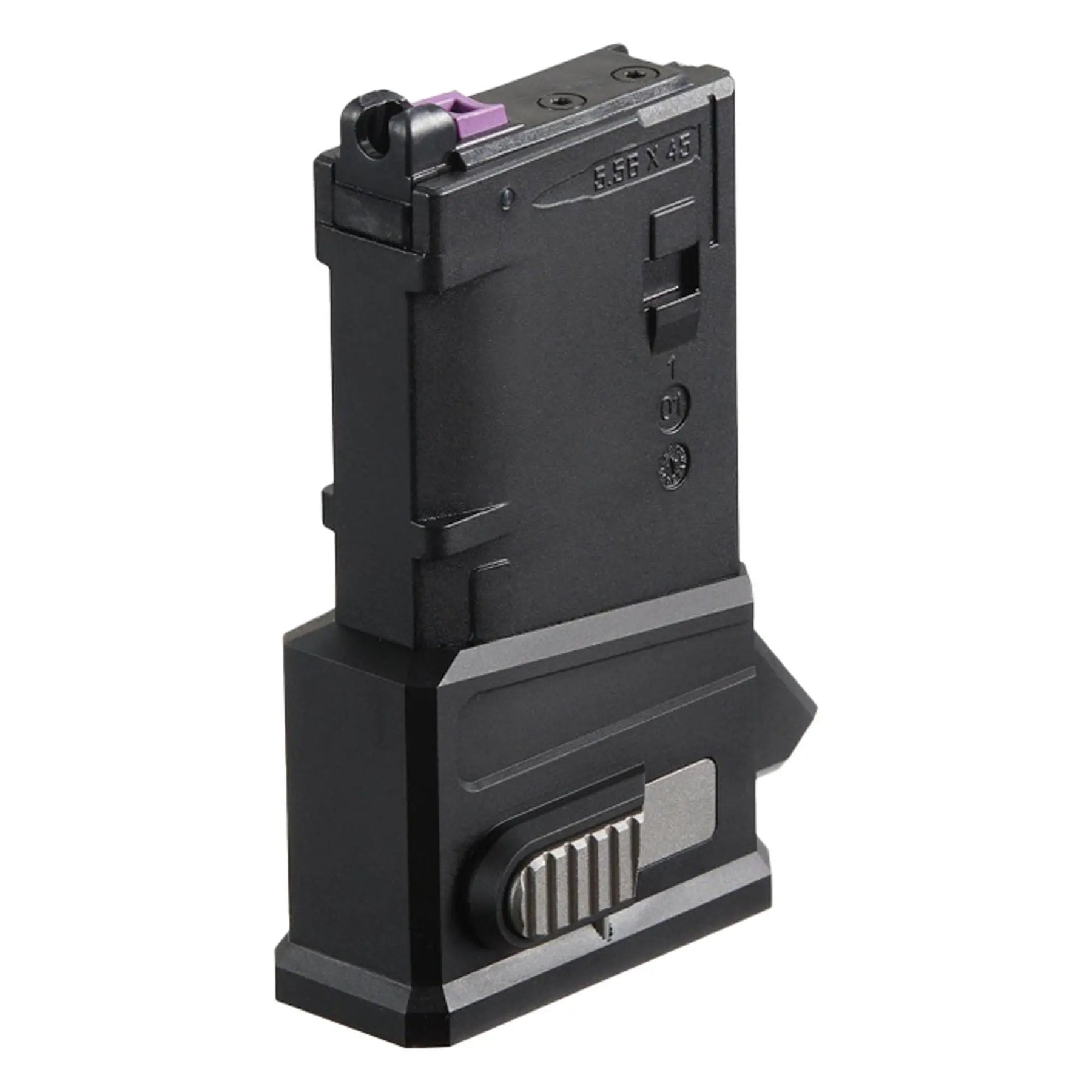 Adaptateur HPA pour GBBR MWS TM : améliorez les performances de votre M4 GBBR avec conversion HPA, compatible chargeurs M4 AEG, construction aluminium légère et durable.