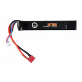 Alt tag pour batterie LiPO 7.4V 1300mAh 15C T-DEAN Duel Code avec connecteur de charge, repartiteur et dimensions 13.2*21*126mm