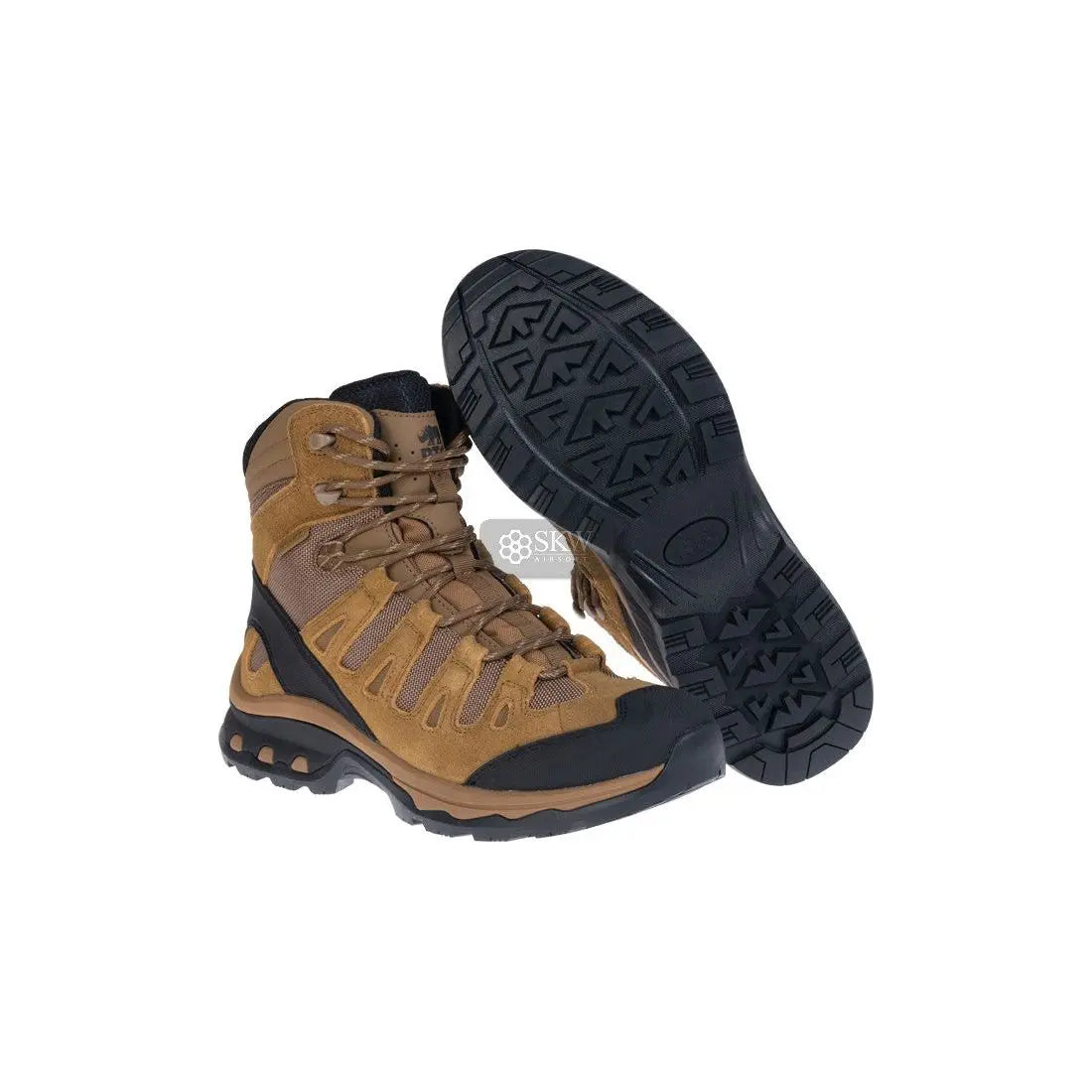 Botte polyvalente Centaur 7 Coyote WP RTC en cuir et tissu Oxford, adaptée pour usage militaire, chasse et randonnée