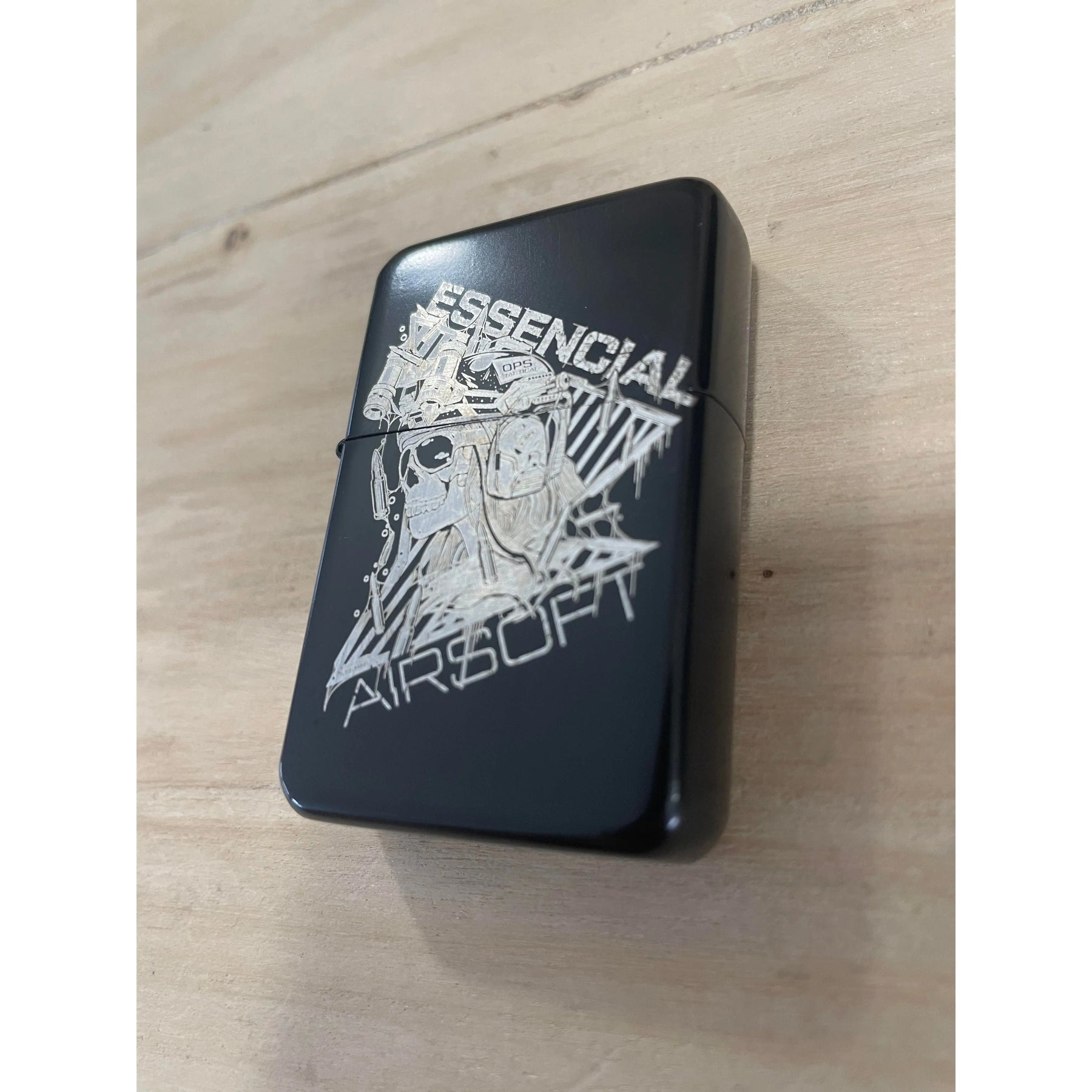 Essencial Airsoft Briquet US Noir pour jeux de guerre