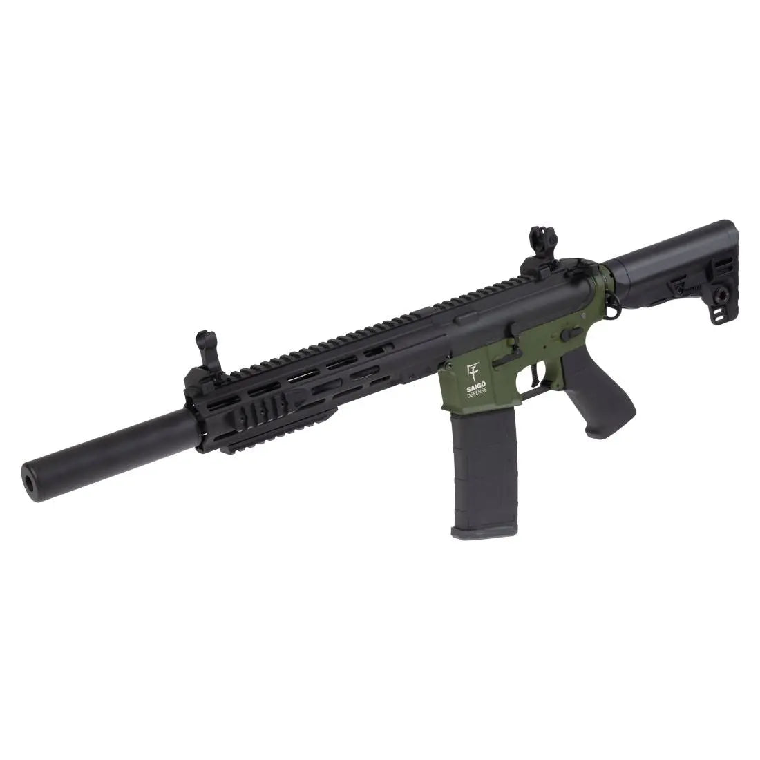 Bushido Chu Od Saigo Defense airsoft gun with electronic trigger, metal body, 330 FPS, and 130 rds magazine