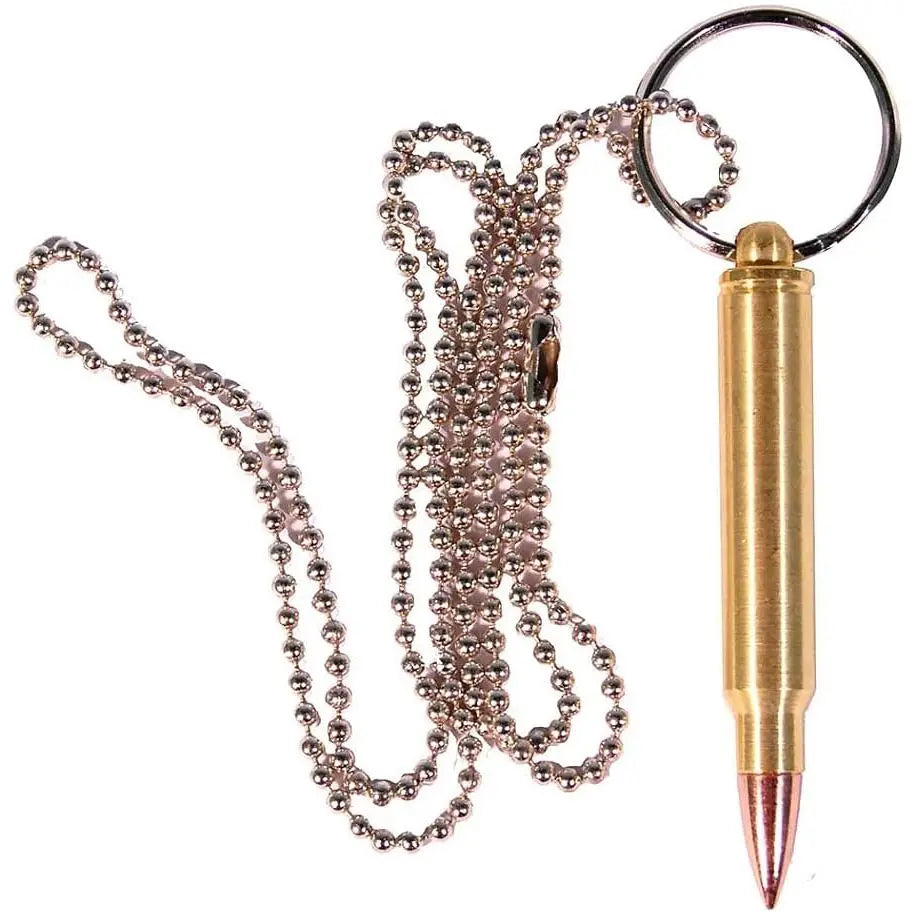 Collier en laiton 100% avec cartouche en bois de 6 cm de longueur