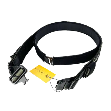 Ceinture CONQUER FL BELT - Multicam Black avec plage de réglage large, feuille de polymère haute résistance, ultra-légère et très rigide, boucle QD haute résistance, bou