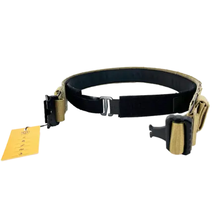 Ceinture Conquer FL Belt Tan avec plage de réglage large, feuille de polymère haute résistance, ultra-légère, rigide, boucle QD haute résistance, boucle de 45mm interchangeable et