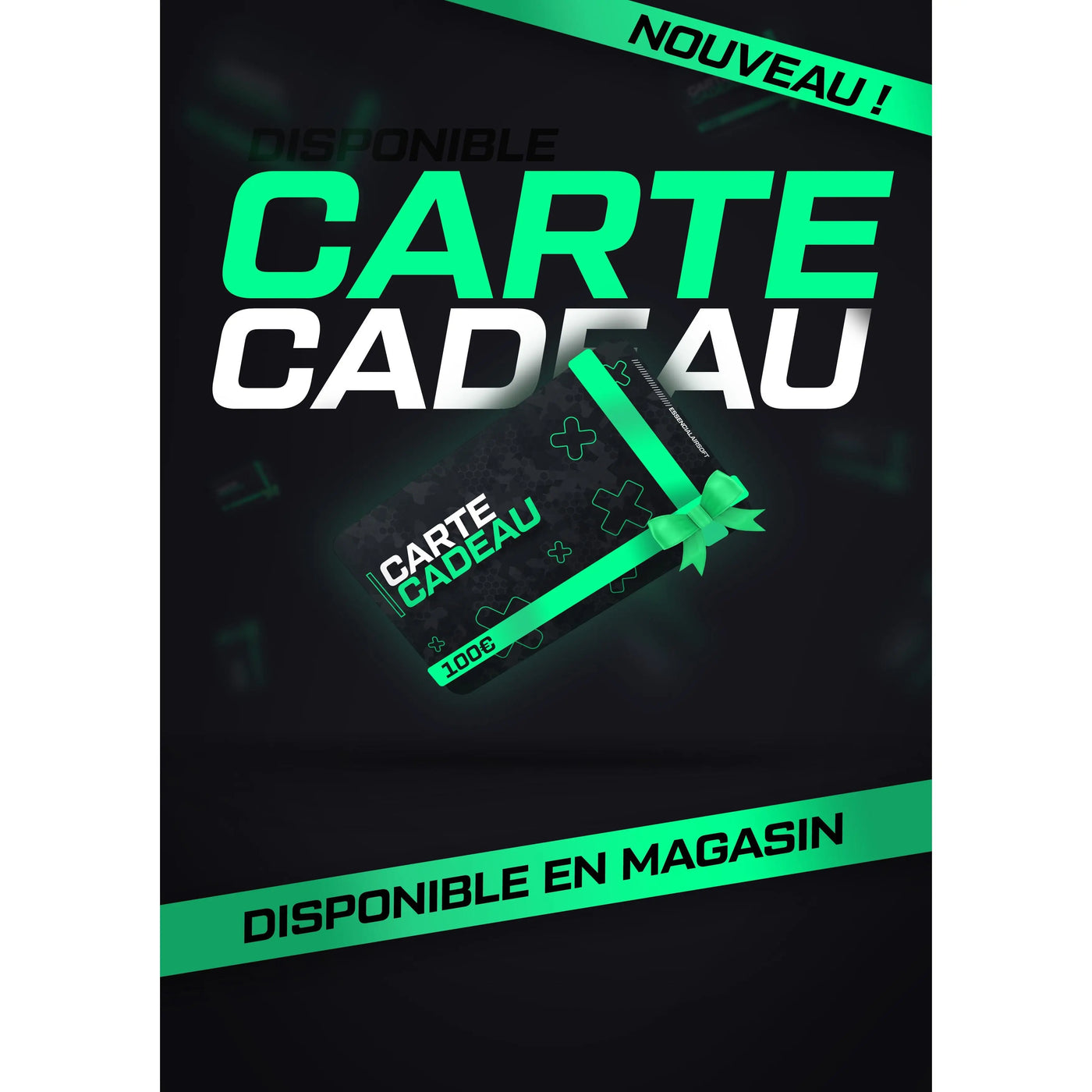 Carte cadeau pour équipement et accessoires de airsoft chez Essencial