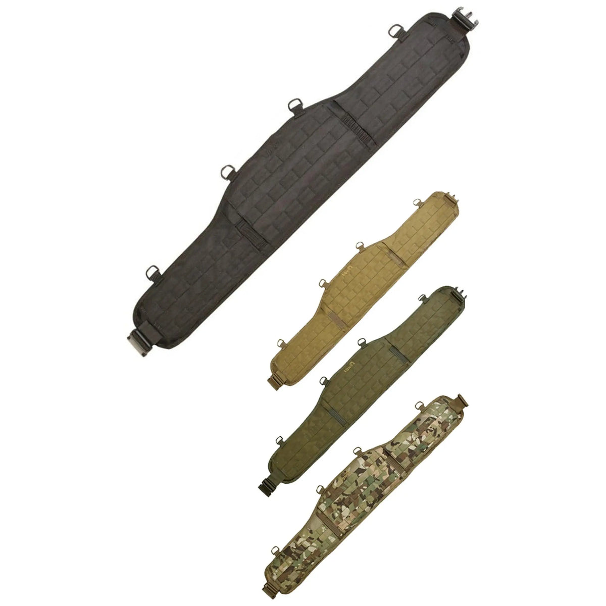 Ceinture Molle Elite Viper modulaire et personnalisable, disponible en 4 coloris, avec système Ventex rembourré pour le confort de l'utilisateur.