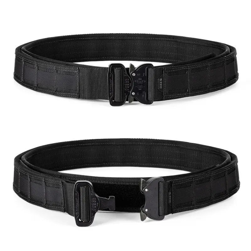Ceinture de combat Maverick Battle 5.11 L avec boucle Austri Alpin Cobra, passants MOLLE et système de ceinture intérieure/extérieure pour un équipement facile et rapide