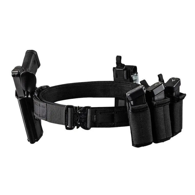 Ceinture de combat Maverick Battle 5.11 L avec système de ceinture intérieure/extérieure, courbe ergonomique pour confort, boucle Austri Alpin Cobra® et passants MOLLE