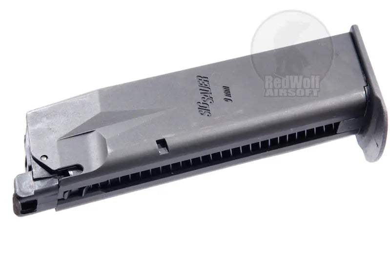 Chargeur gaz Tokyo Marui P226 E2, magazine airsoft de 25 rounds, compatible avec séries GBB VP-26 et P226 Vorsk et Raven Nuprol, corps en métal