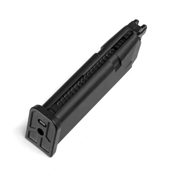 Chargeur à gaz TP22 pour Glock avec capacité de 23 billes, valve de remplissage déplaçable et poids de 271g