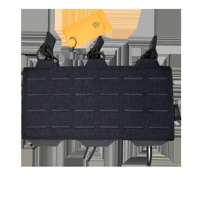 Black Conquer Triple 5.56 Mag Pouch with Molle system