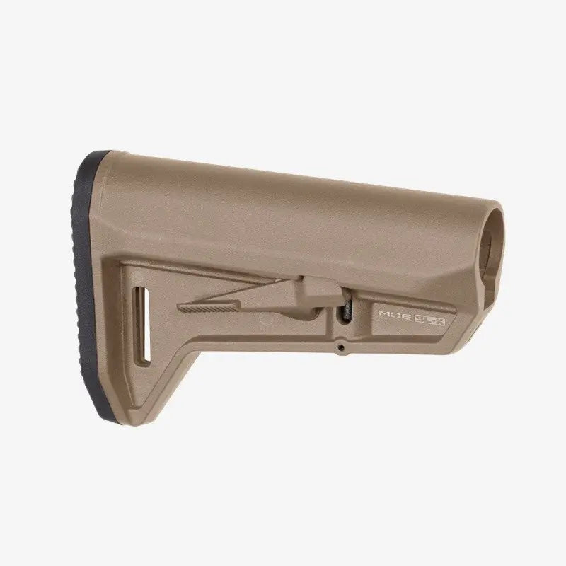 Image d'une crosse MOE SL-K Mil-Spec pour AR15 légère avec talon en caoutchouc et insert pour support de sangle QD M-LOK