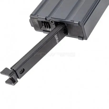 Chargeur à gaz Cyma pour carabines Airsoft Tokyo Marui MWS M4, capacité de 30 billes, compatible avec gaz vert et HPA, en métal, poids 385g