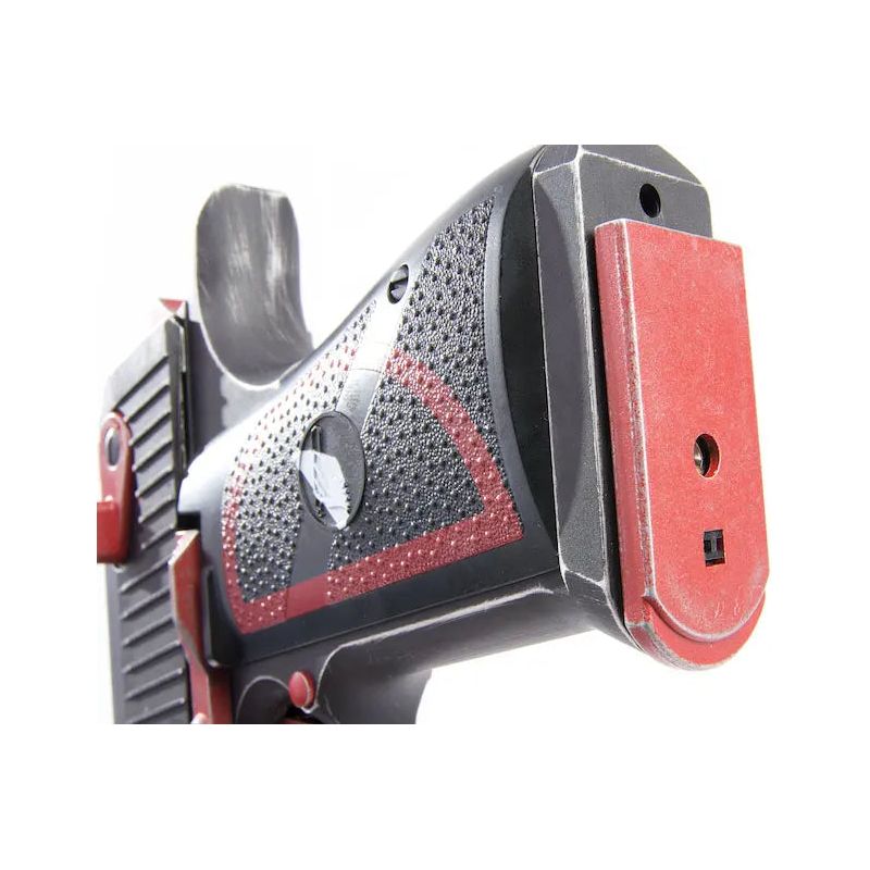Balise alt SEO : "Pistolet airsoft DeadPool Painted Version Desert Eagle L6 .50AE GBB par WE - Hop-Up ajustable, 1,645 g, 270 mm, capacité 27 coups, puissance 350