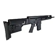 Réplique de FN SCAR H-TPR Black avec finitions haut de gamme, gearbox EFCS, câblage argenté et cosse T-DEAN, marquages officiels, upper en aluminium et lower