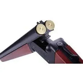 Fusil à gaz 6mm double canon bois, réplique 1:1 de Madmax, pouvant tirer 1 à 4 billes rechargeables, poids 2700g, en bois et métal, avec