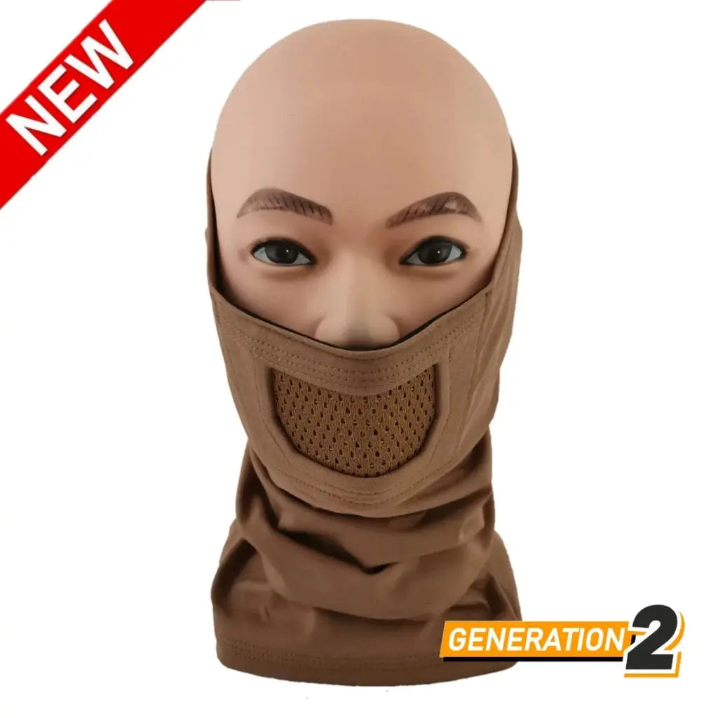 Masque de protection airsoft Face Warrior Plus de Cygnus Armory en coton respirant avec protection en acier inoxydable