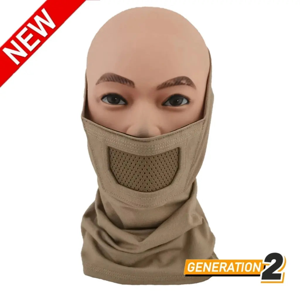 Masque airsoft en coton respirant Face Warrior Plus de Cygnus Armory avec protection en acier inoxydable