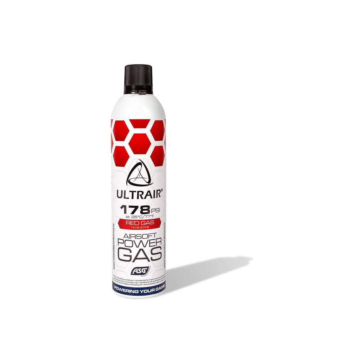 Flacon de Gaz Ultrair 178 PSI 570ML haute performance pour airsoft, idéal pour utilisation en hiver