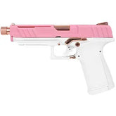 Réplique GBB GTP9 avec culasse rose gold, cadre en polymère et culasse métal signée G&G