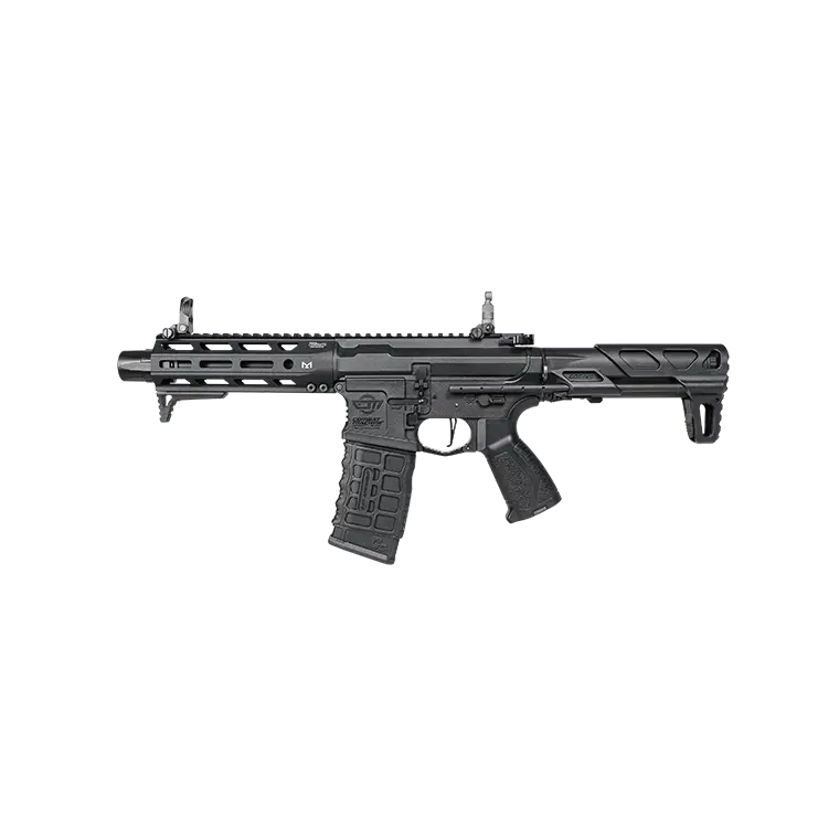 Réplique G&G AEG ARP 556 2.0 avec garde main M-LOK 5 pouces, poignée pistolet ergonomique et cache flame type amplificateur