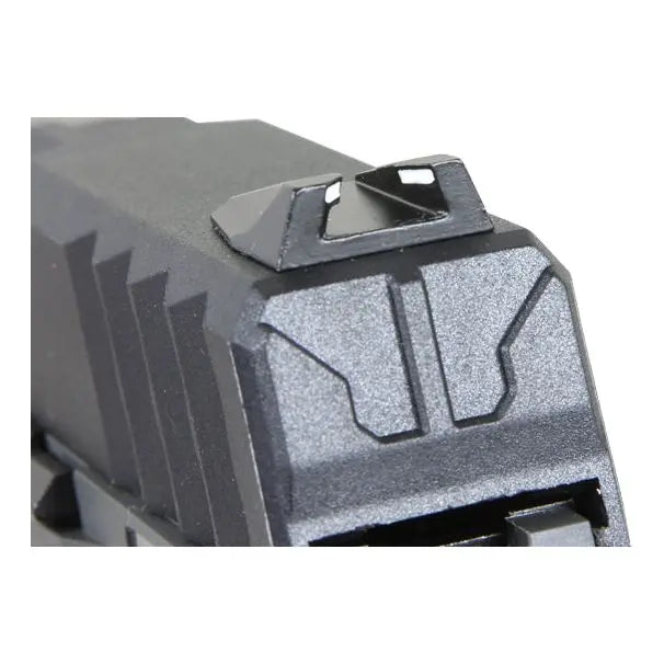 Réplique de pistolet tactique G&G GTP9 noir/gris avec cadre et culasse en polymère