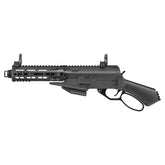 Carabine à gaz G&G Levar 7 noire avec poignée pistolet renforcée, compatible avec magazines M4 AEG, rail standard de 20mm et unité Hop Up rotative régl