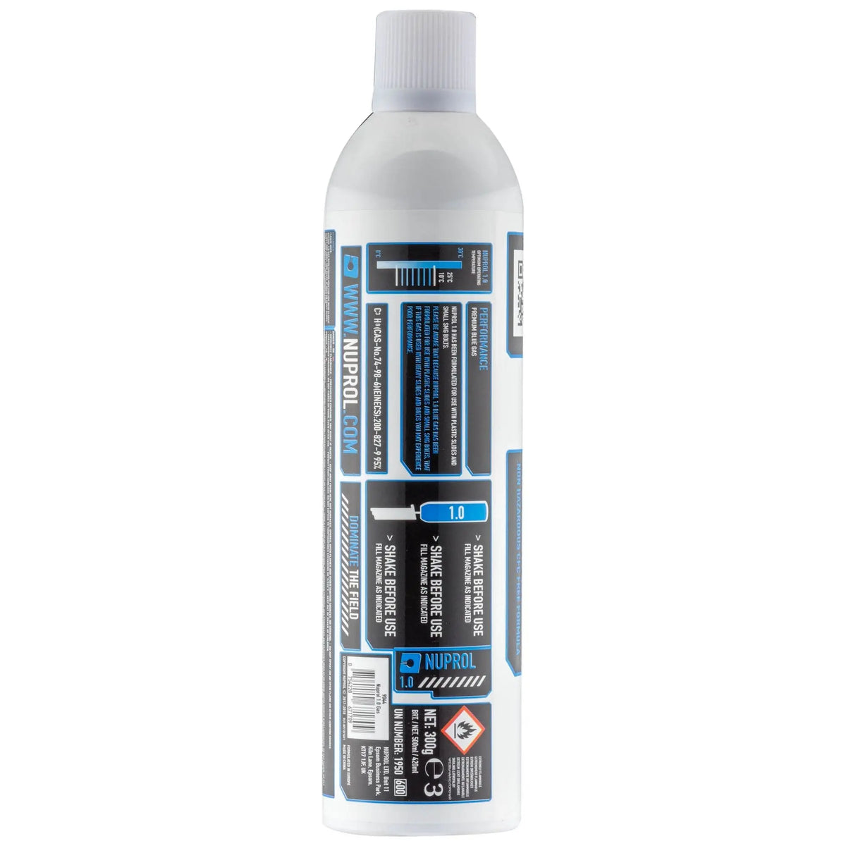 Bouteille de Gaz Nuprol Premium 1.0 basse pression 650ml pour GBB culasses plastiques