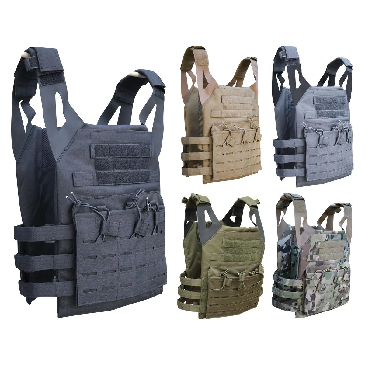 Alt tag pour Gilet Plate Carrier Viper Special Ops modulable avec passants Molle Laser Cut, passants d'épaules ajustables, poches pour chargeurs M4 et emplacements pour plaques SAPI