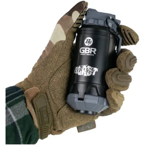 Alt tag SEO pour une grenade à ressort 130 billes silencieuse utilisable sur tout type de terrain