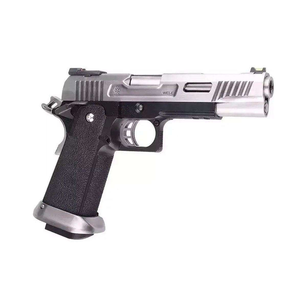 HI-CAPA 5.1 T.REX Silver Gaz, Full Metal Airsoft Pistol with Blow Back and Hop Up, Weight 950g, Length 220mm, FPS 280-300, Magazine 24+1 rounds