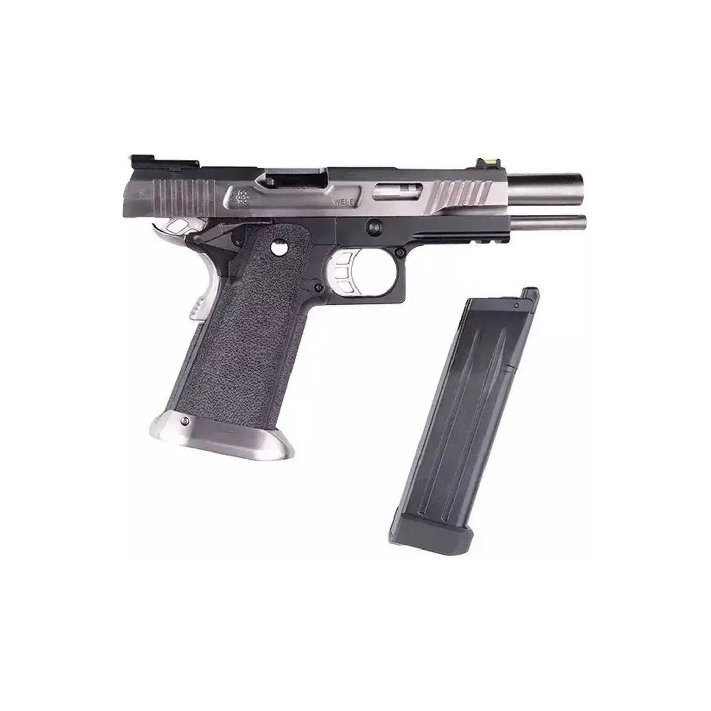 HI-CAPA 5.1 T.REX Silver Gaz Blowback Pistolet en métal, Poids 950g, Longueur 220mm, FPS 280-300