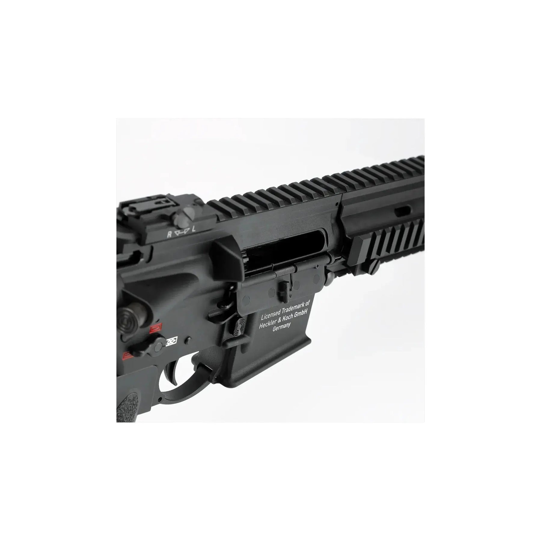 Balise alt : HK416 A5 GBBR noir 6mm gaz 1,0 J, full metal, blowback, troisième génération avec optimisation de la fiabilité, stabilité et confort d'utilisation,
