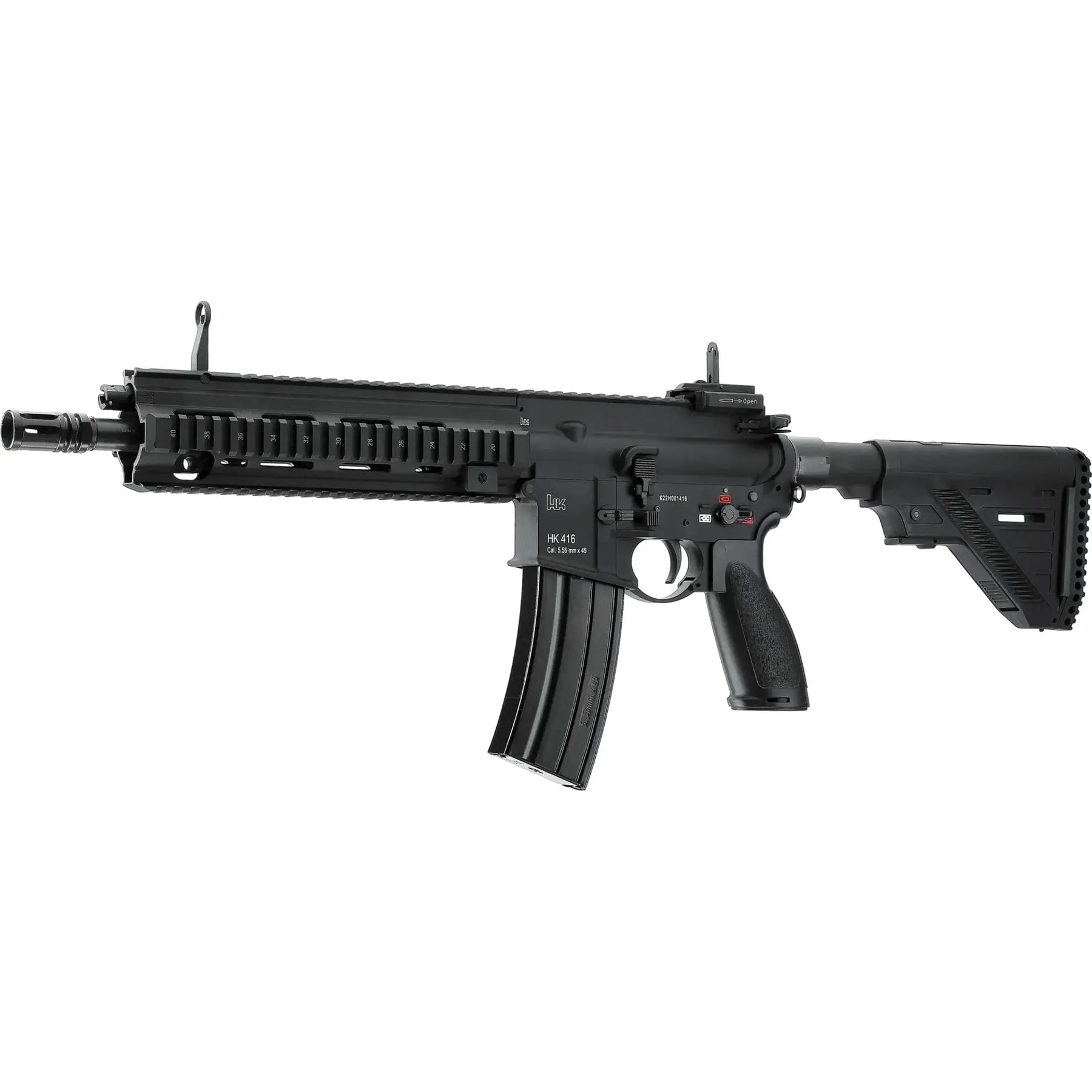 Réplique HK416 A5 GBBR noire en métal avec système blowback, troisième génération pour une fiabilité et une stabilité optimisées