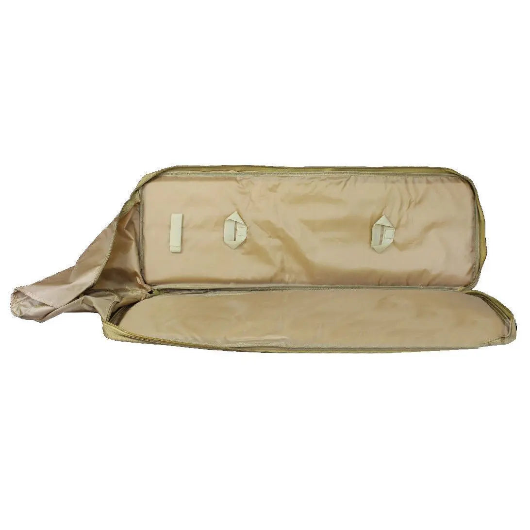 Housse de transport tan 85cm pour armes ou répliques avec rangements multiples