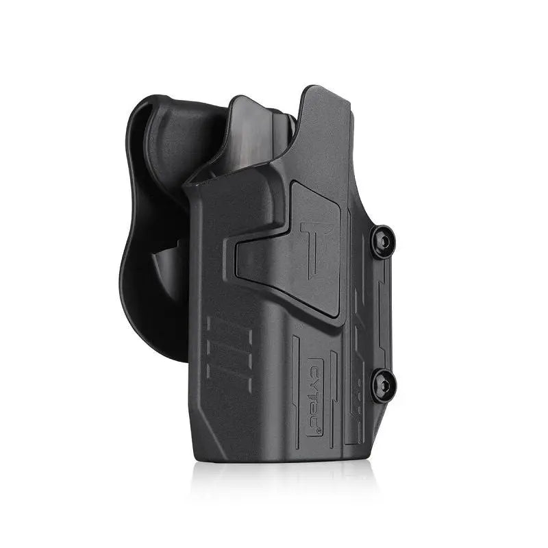 Holster Cytac universel vert transparent pour pistolet avec lampe, compatible avec pistolets semi-automatiques pleine grandeur et compacts, pistolets avec point rouge et guidon haut