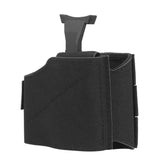 Étui d'arme de poing minimaliste universel Radar en Cordura, adaptable pour droitier et gaucher, avec fixation MOLLE et système de rétention de niveau 2.