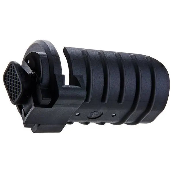 Compact, innovant lance-grenade 6mm M203 RIS AAP avec fixation picatinny, compatible avec grenade 40mm airsoft gaz, fabriqué en polymère robuste.