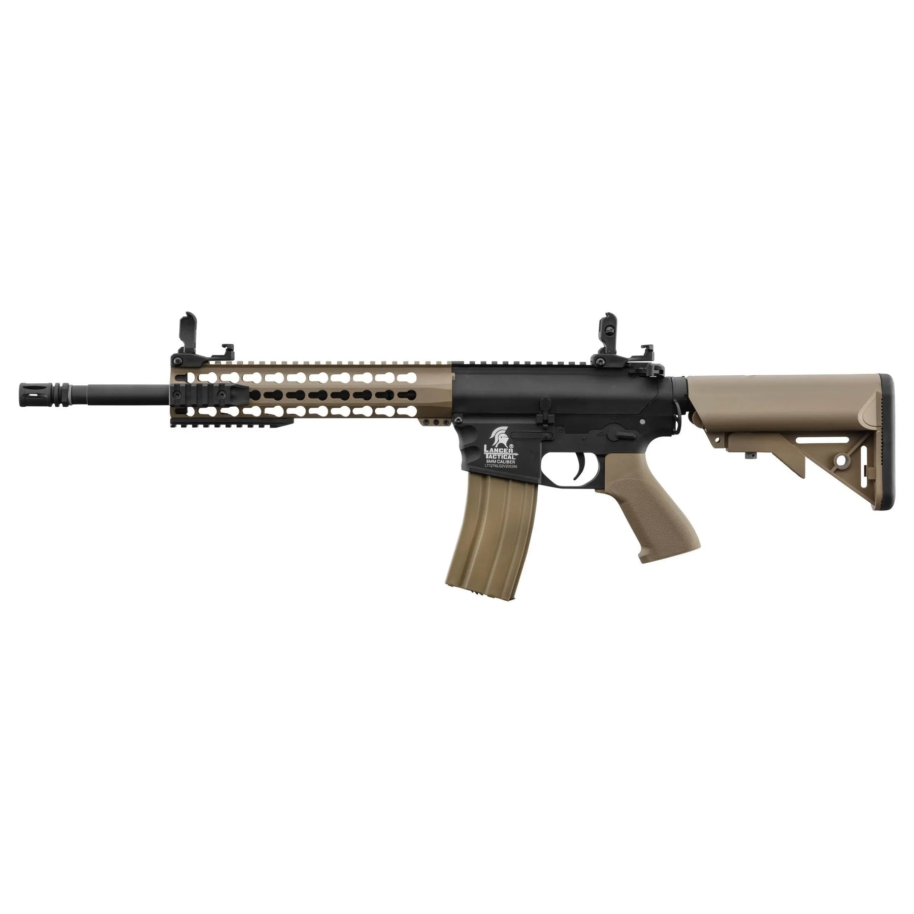 LT-12K GEN2 M4 Keymod pack complet Dual Ton avec conception en nylon haute densité, gearbox renforcée et canon de précision.
