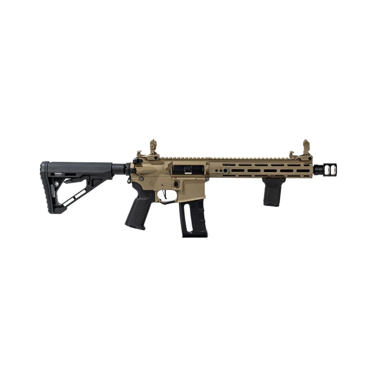 Réplique de fusil Lt-32 M-4 Sparta Polymer tan Gen3 1joules avec détente électronique programmable