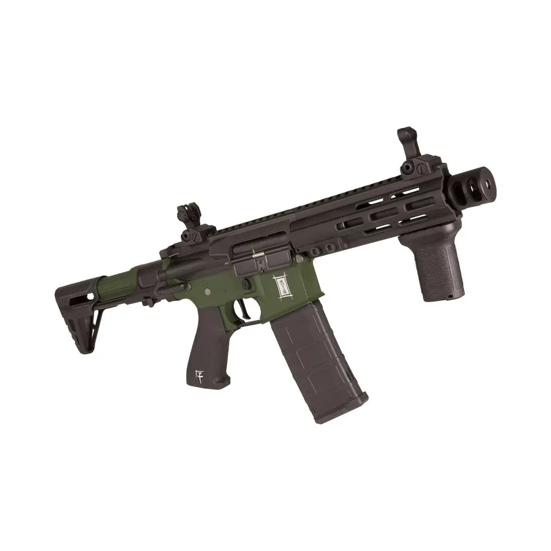 Airsoft M4 BUSHIDO REI OD SAIGO avec Hop Up, poids de 2500g, longueur de 500mm, matière en métal, FPS de 330 et chargeur de 130 rds