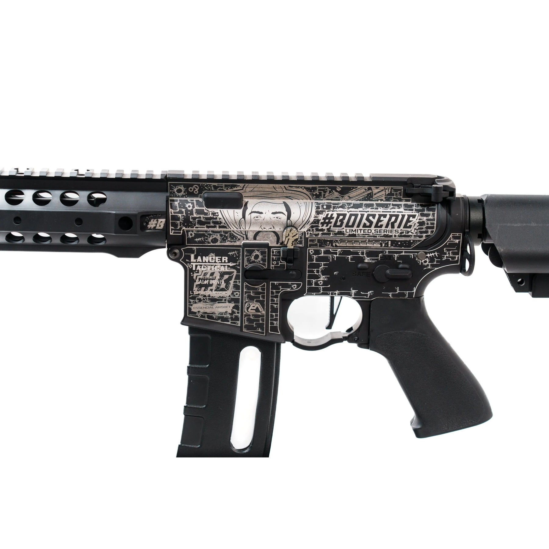M4 Edition Boiserie par D-Boys - Fusil électrique full metal de calibre 6mm
