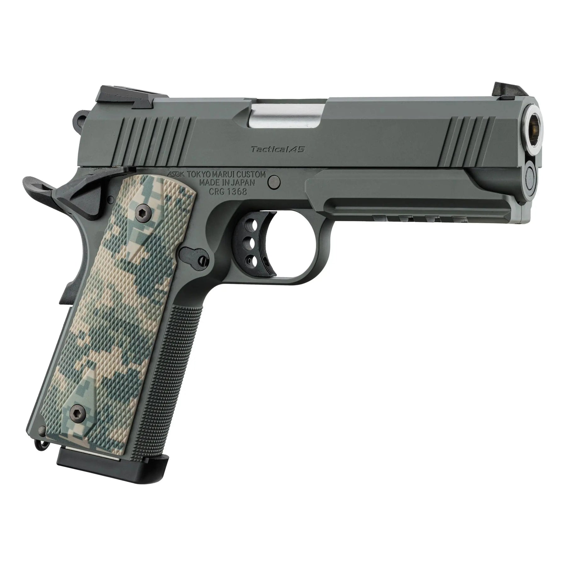 Marui GBB Foliage WARRIOR gaz blowback avec finition Foliage green, hop-up ajustable et chargeur 28 coups compatible 1911 MEU