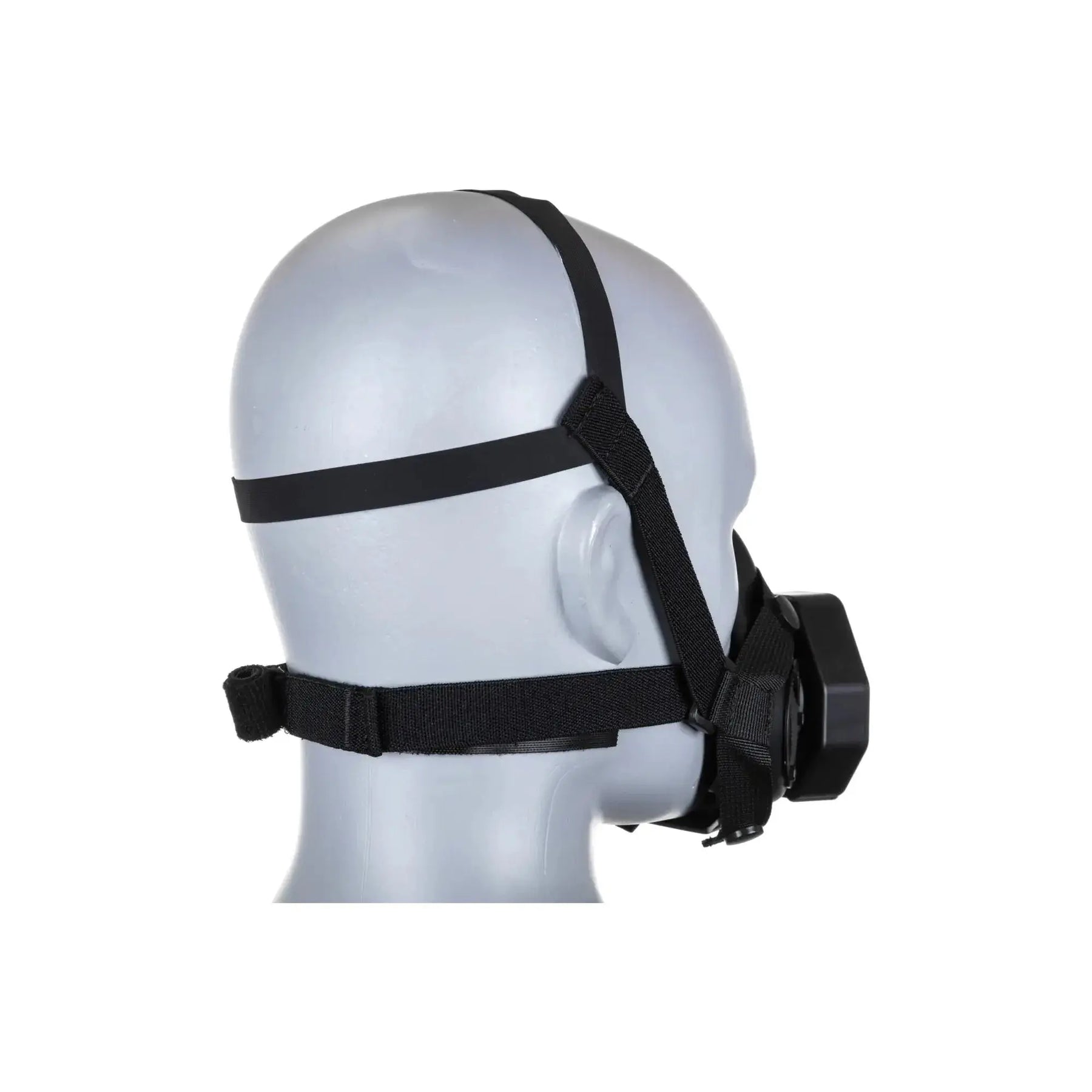 Masque respiratoire tactique noir pour jeux de reconstitution et protection de la bouche