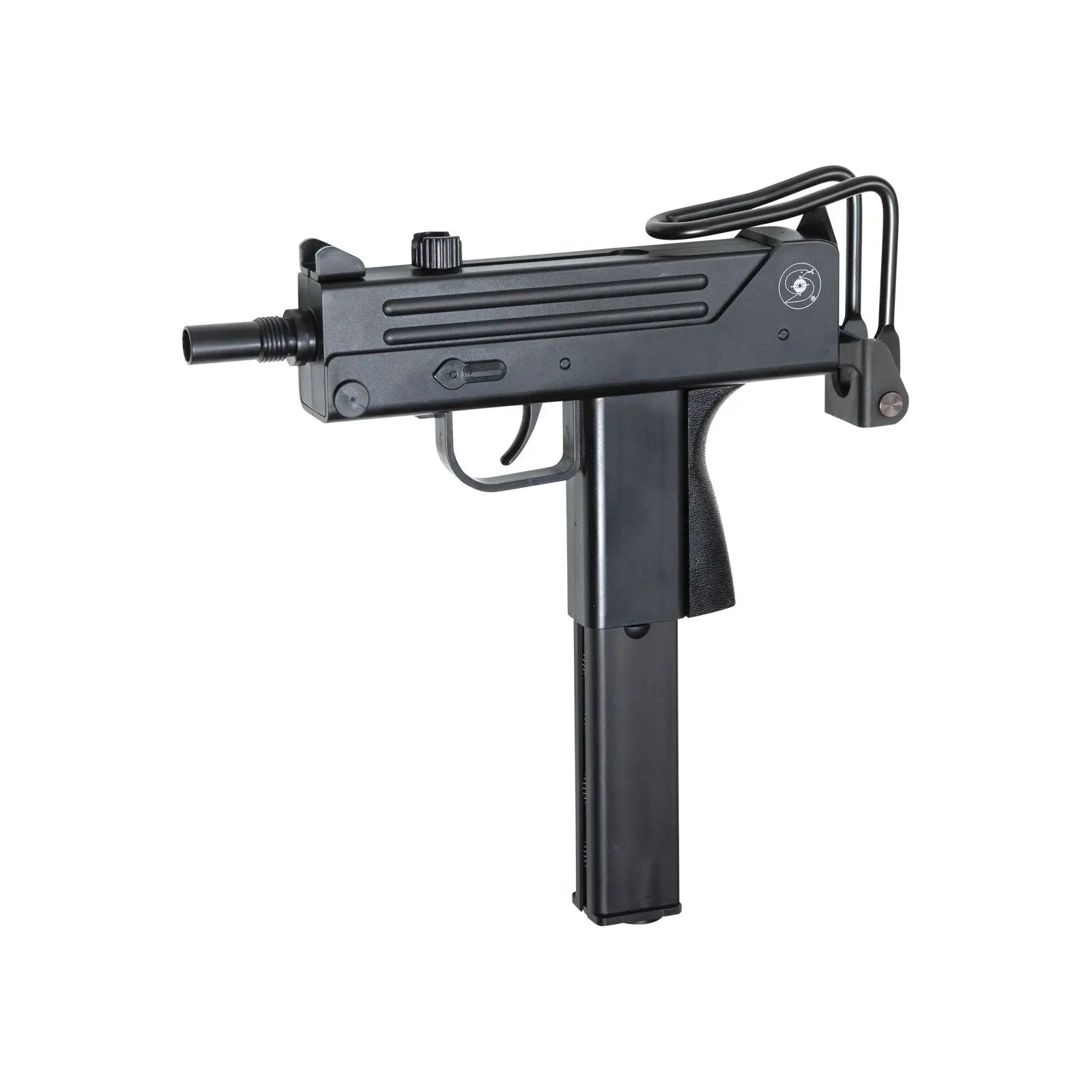 Airsoft Ingram M11 6mm semi-automatique alimenté par Co2 avec crosse métallique pliable