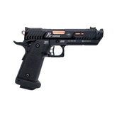 Réplique pistolet 6mm STI Pit Viper CO2 du film John Wick Chapitre 4 pour airsoft, avec grip antidérapant et compensateur Pit Viper