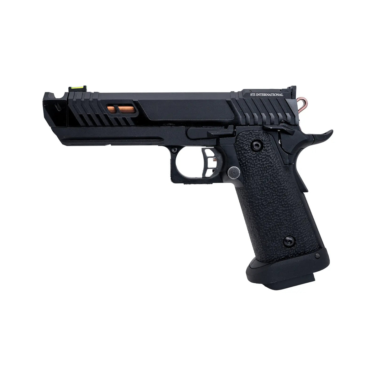 Pistolet airsoft 6mm STI Pit Viper CO2, réplique de John Wick Chapitre 4 avec canon fileté et grip antidérapant