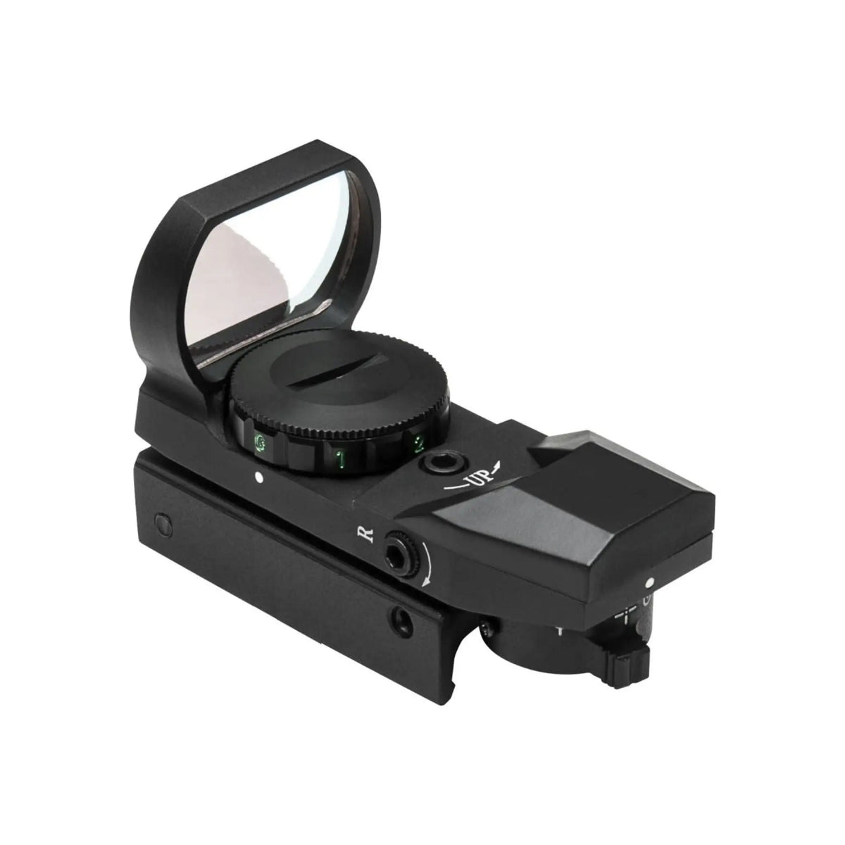 Visée point rouge Flexline avec multi-réticules ajustables, en aluminium robuste pour fixation sur rail Picatinny